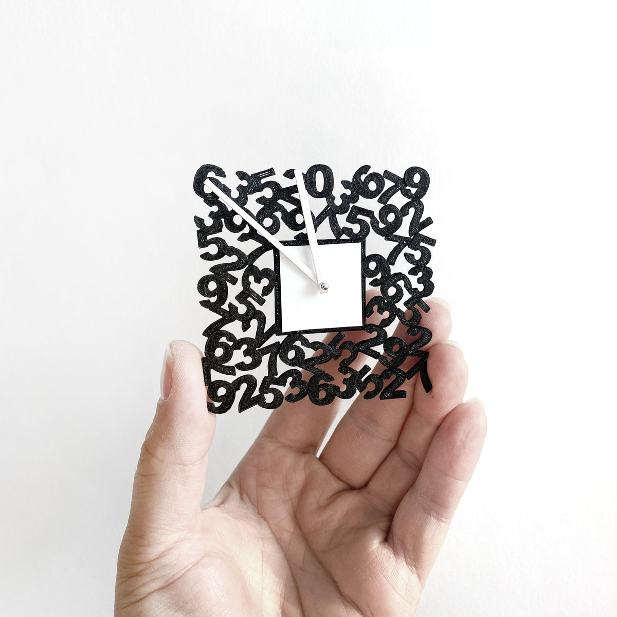 Miniature Modern Numbers Clock – Luxe Miniatures by Phillip Nuveen