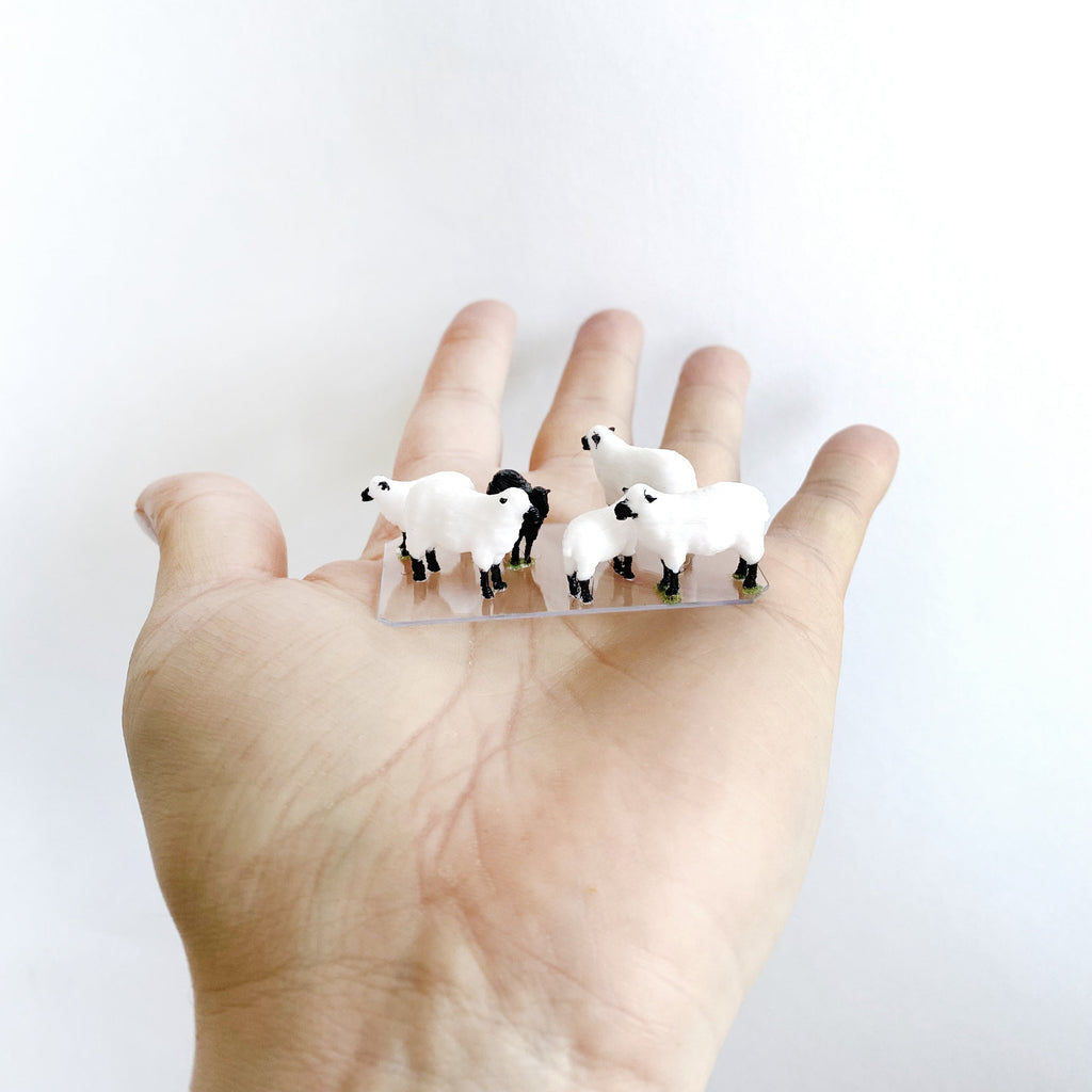 Miniature Micro Sheep Decor