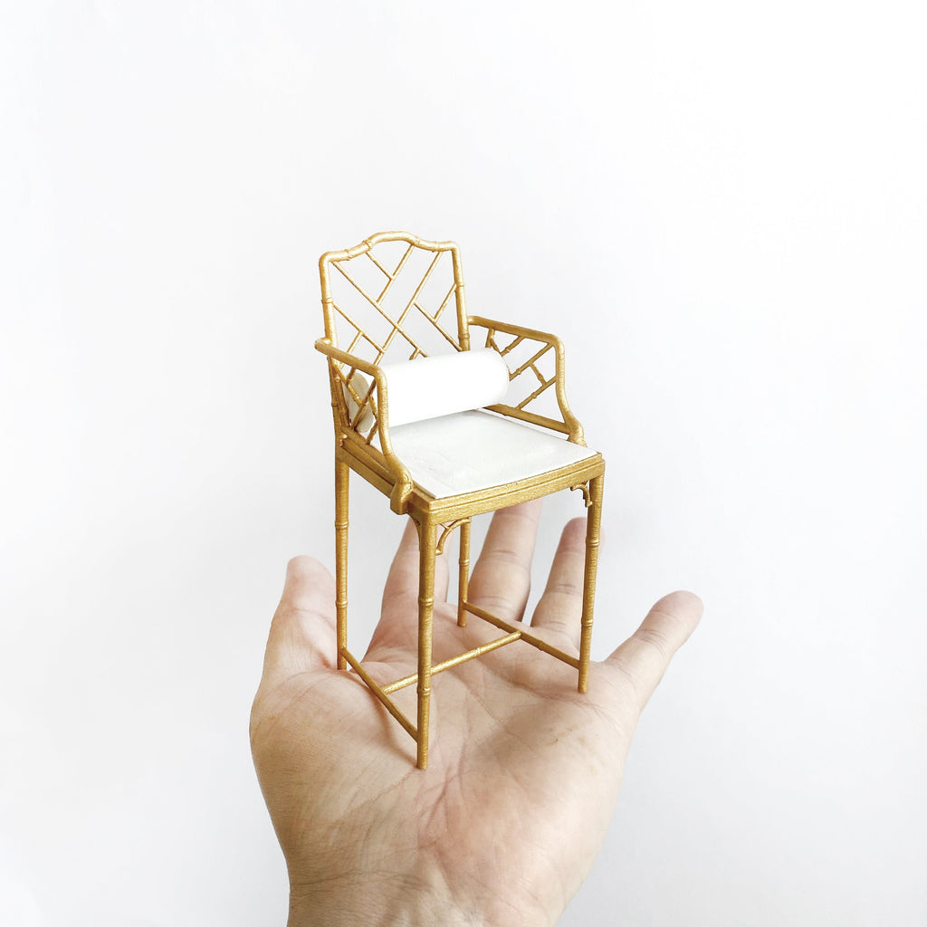 Miniature Bamboo Formal Bar Armchair