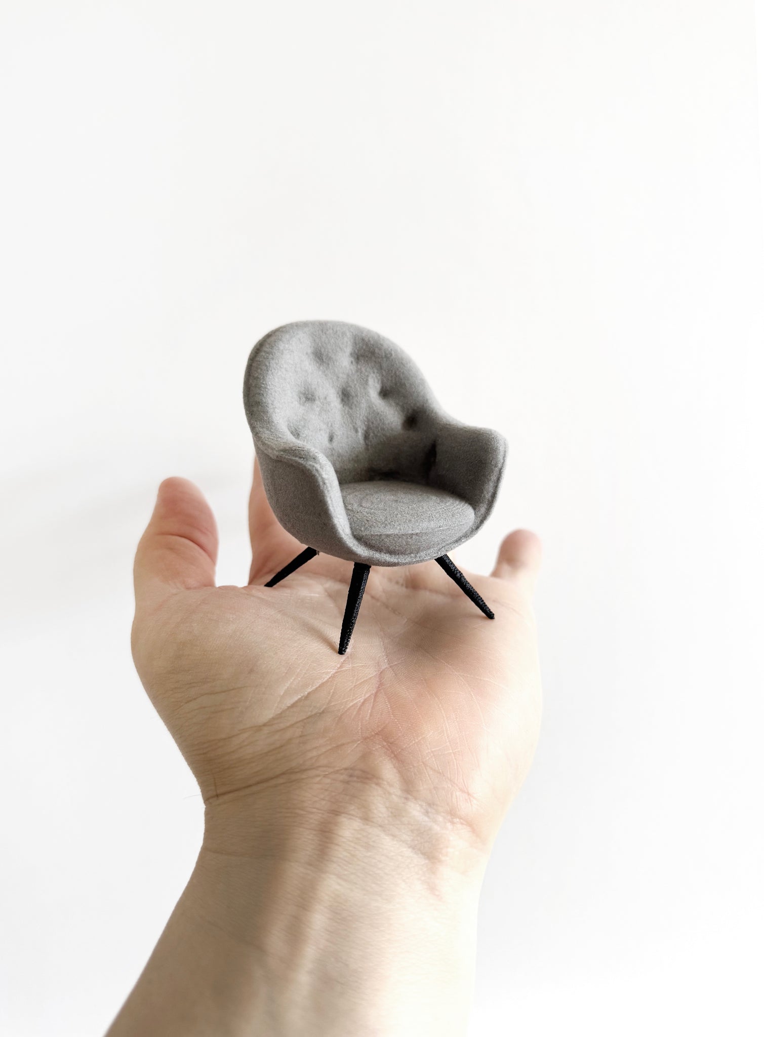 Miniature  Erie Tufted Armchair