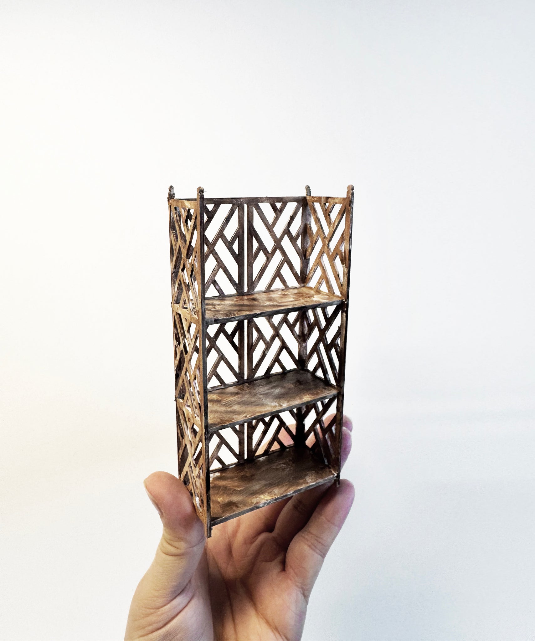 Miniature Modern Chippendale Bookcase