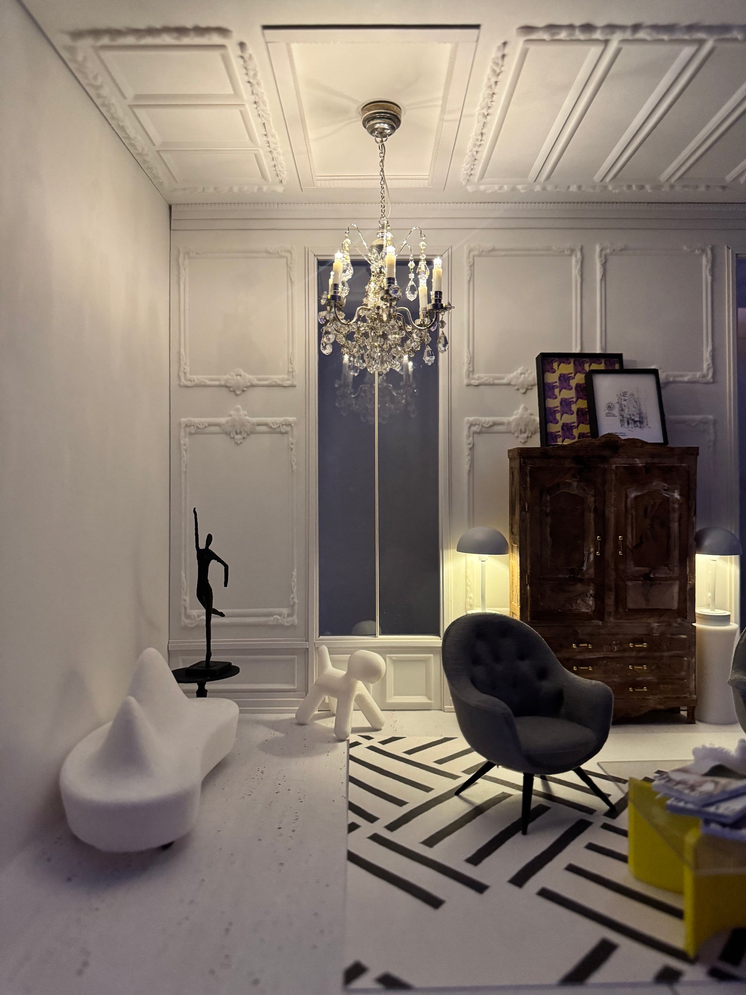 Miniature  Erie Tufted Armchair