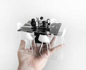 Miniature CrissCross Dining Table