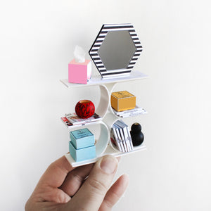 Miniature Hudson Bookcase & Accessories