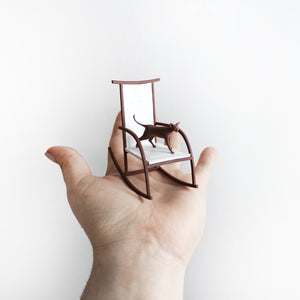 Miniature Deco Rocking Chair