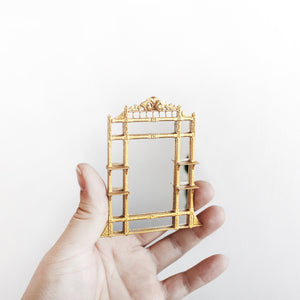 Miniature Chinoiserie Antique Mirror