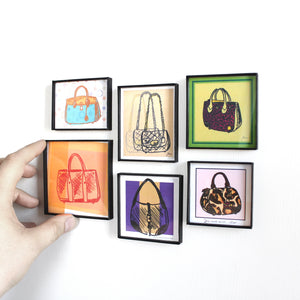 Miniature Framed Handbag Fashion Artwork