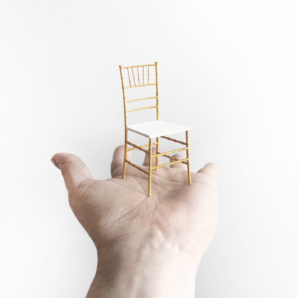 Miniature Bamboo Event Chair 1/12th