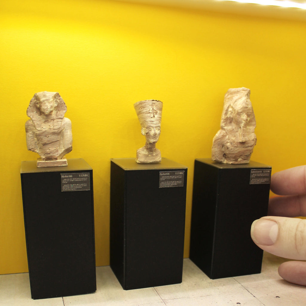 Miniature Egyptian Trio of Busts