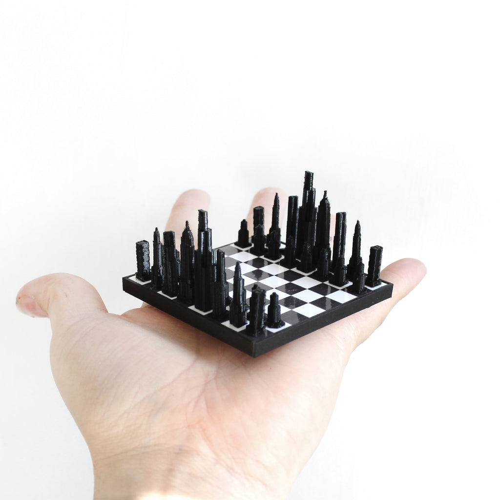 Miniature Architectural Chess Board