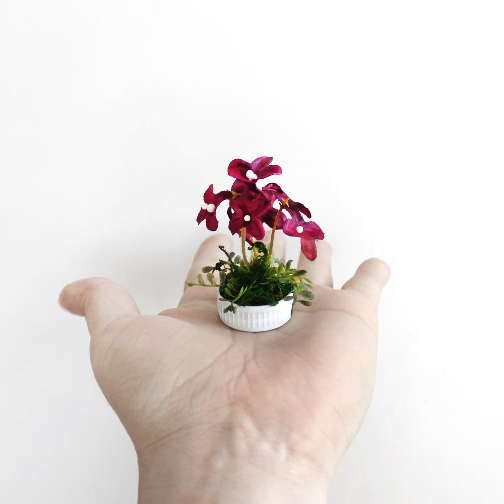 Miniature Plum Floral Centerpiece