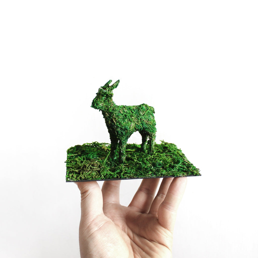 Miniature Goat Topiary Sculpture