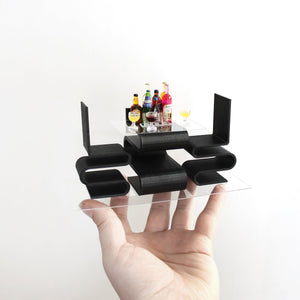 Miniature Sqwiggle Bistro set