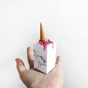 Miniature Ice Cream Cone Sculpture