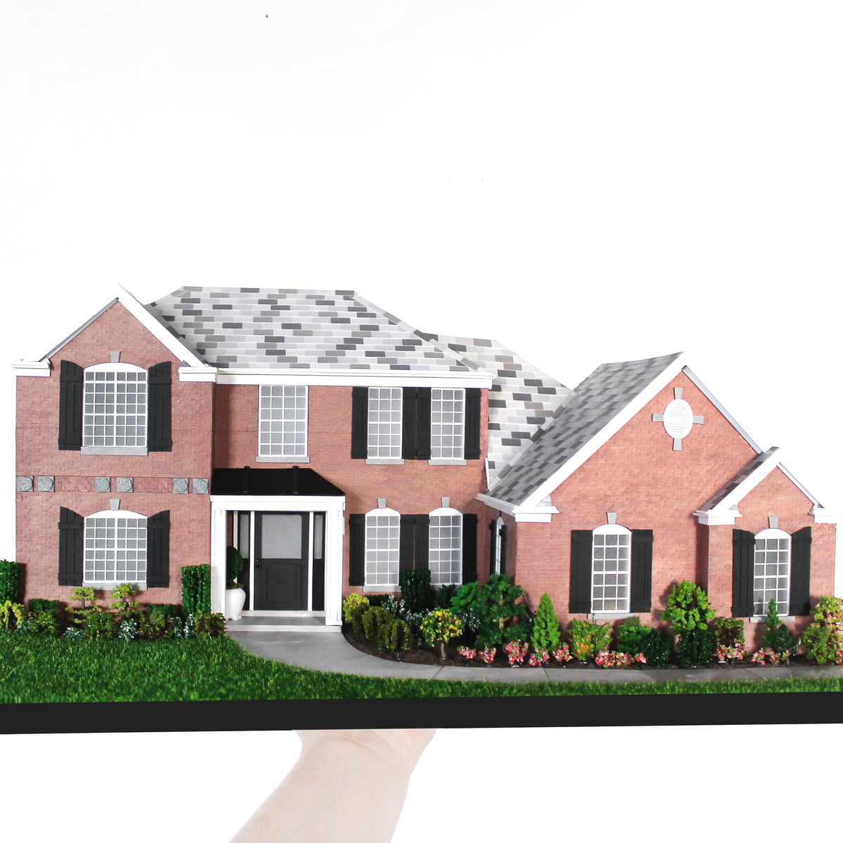 Miniature Custom Home Facade – Luxe Miniatures by Phillip Nuveen