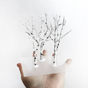 Miniature Birch Tree Decor