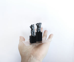 Miniature Female and Male Statue