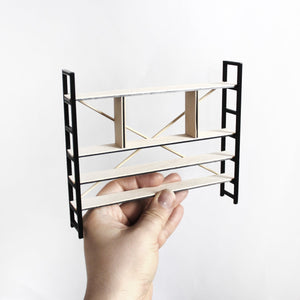 Miniature Varick Partition Bookcase & Accessories