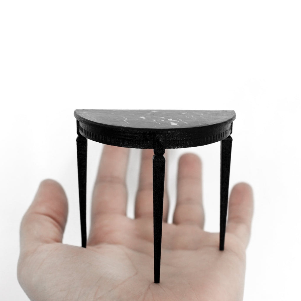 Miniature Demi Half Circle Table