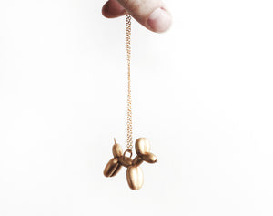 Miniature Balloon Dog Necklace