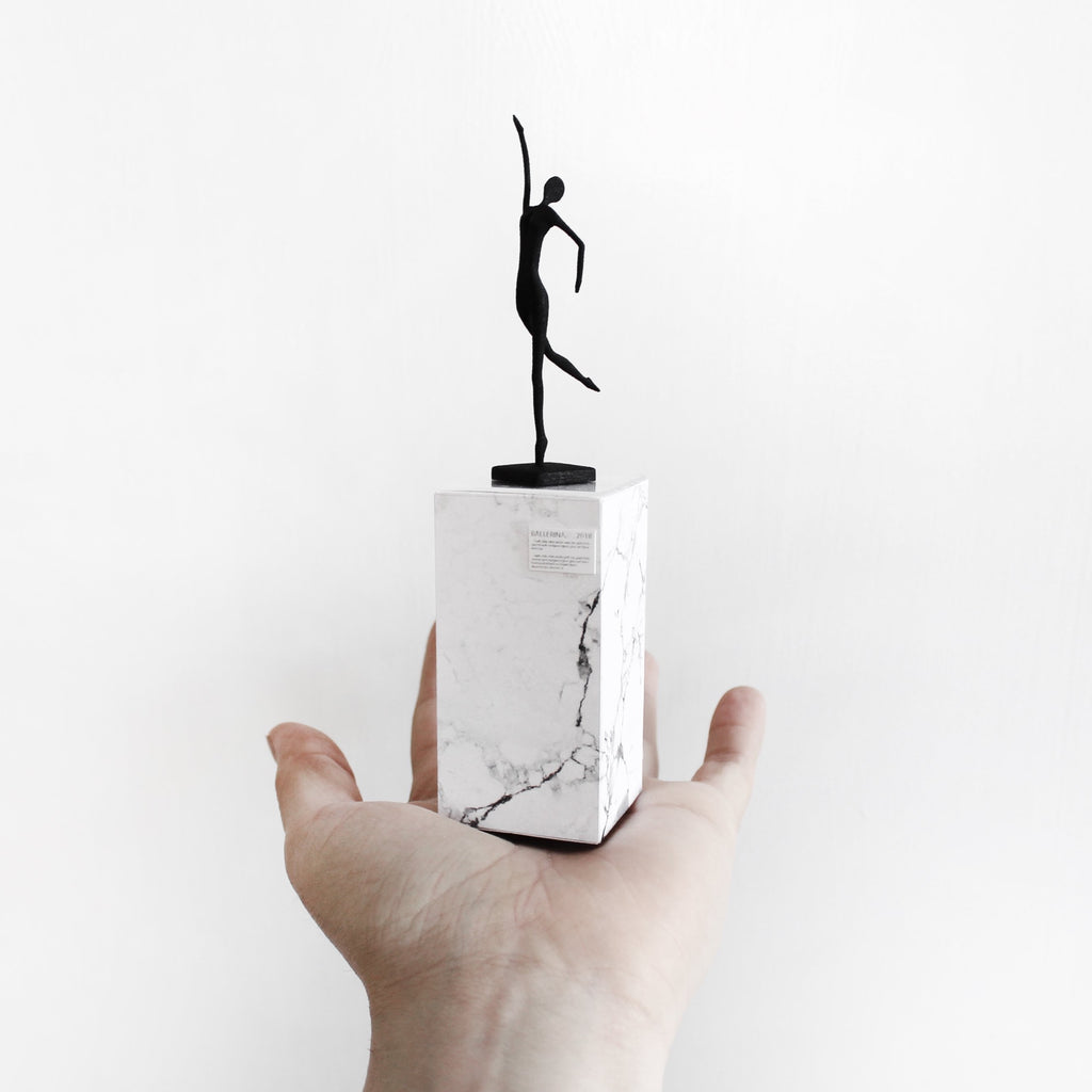 Miniature Ballerina Abstract Sculpture