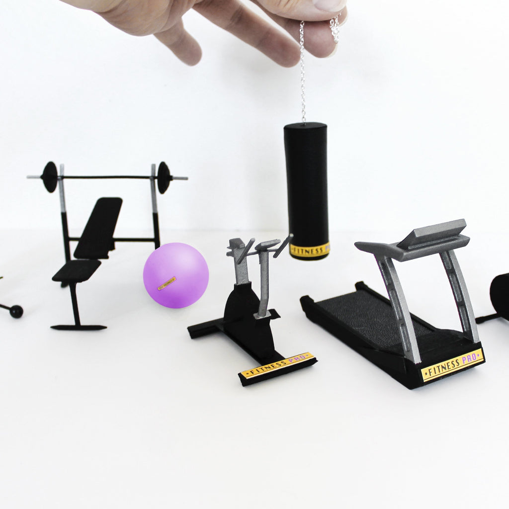 Miniature Fitness Equipment Set