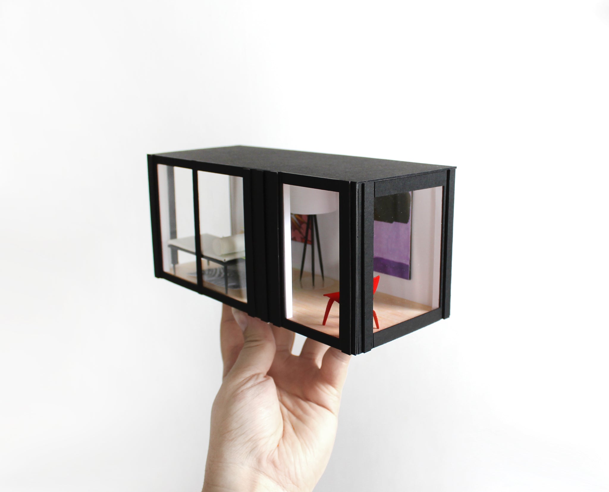 Shipping Container House in half inch scale